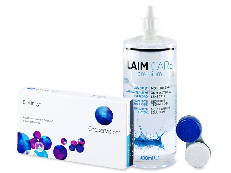 Biofinity (6 lenzen) + Laim-Care 400 ml