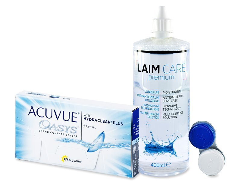Johnson & Johnson Acuvue Oasys (6 lenzen) + Laim-Care 400 ml