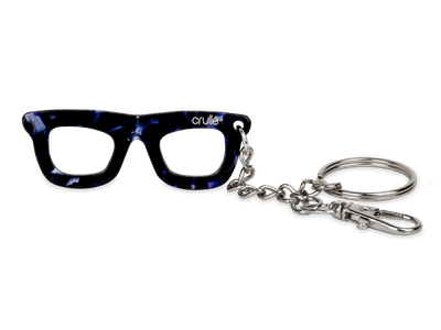 Crullé sleutelhanger - paars