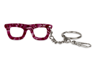 Crullé sleutelhanger - roze