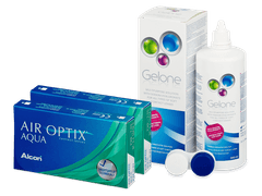 Air Optix Aqua (2x3 lenzen) + Gelone 360 ml
